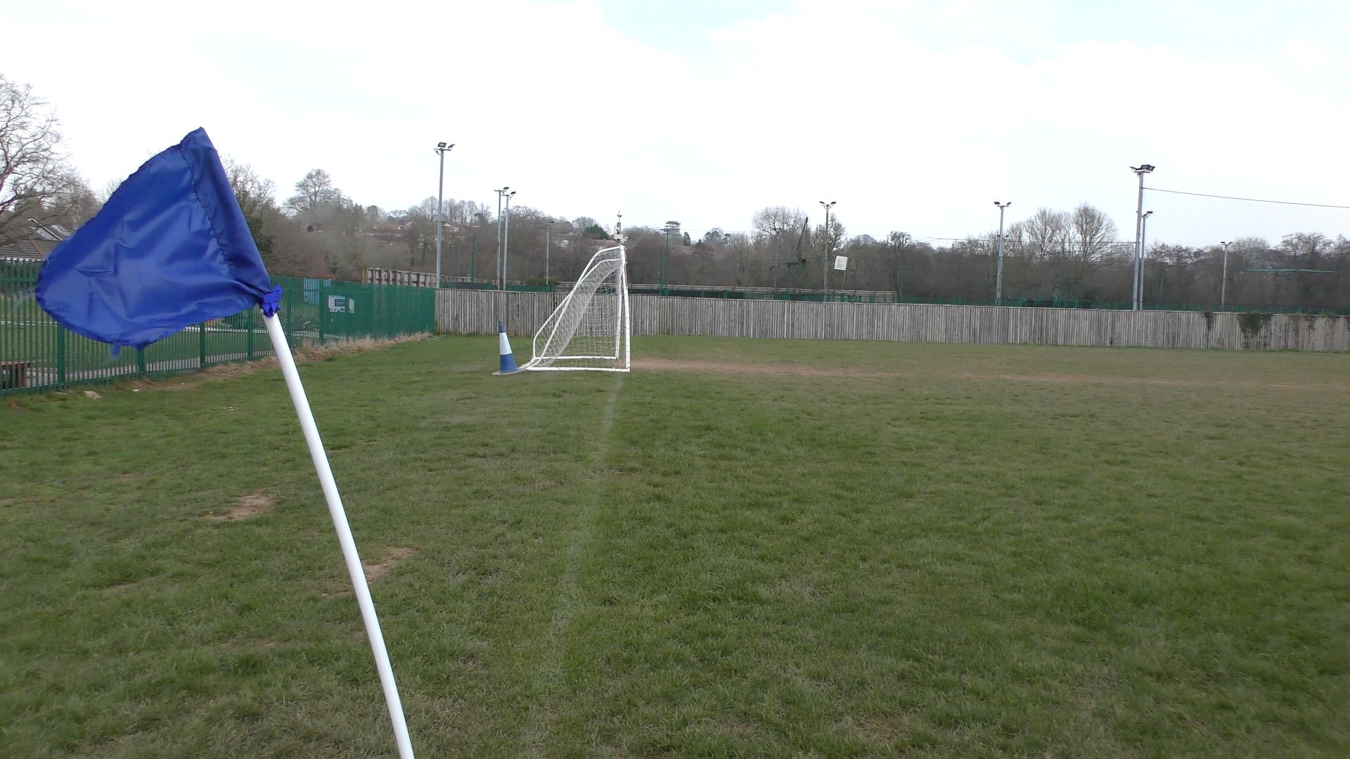 Football pitch at Resultery Projects Cymru