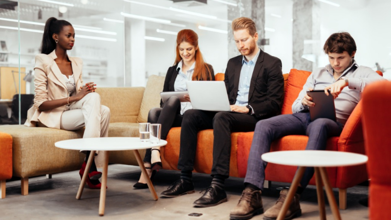 Group of people in workplace