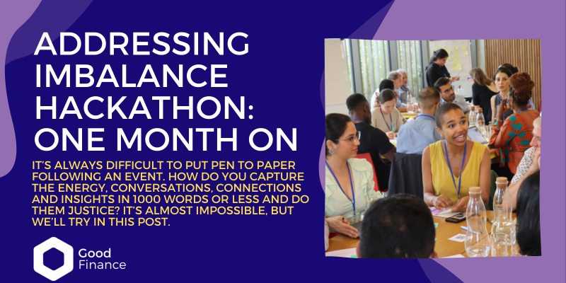 Addressing Imbalance Hackathon: one month on